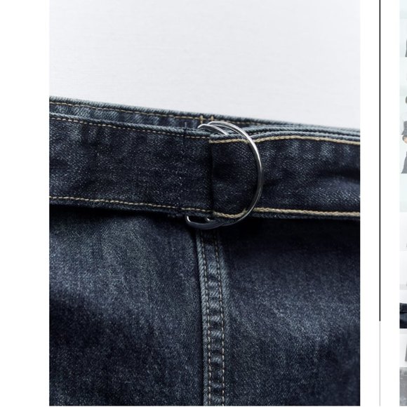 NWT ZARA STRAPLESS TRF DENIM DRESS - Picture 8 of 10